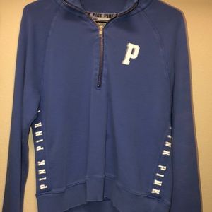 light blue 1/4 zip